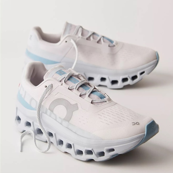 On Running Shoes - New On Cloudmonster Sneakers Frost Wash Blue Free People